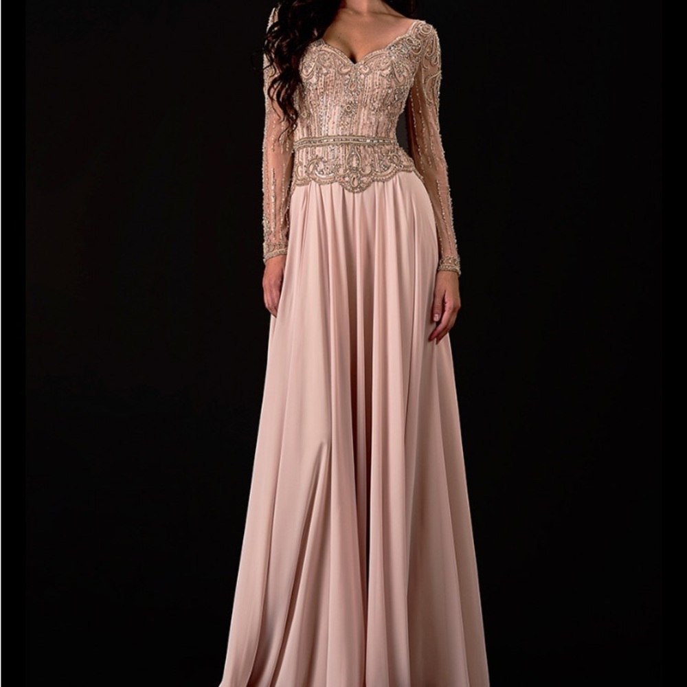 NWT Terani Couture #2111M5268 Evening Gown/Mother of Bride, fully lined/bra cups